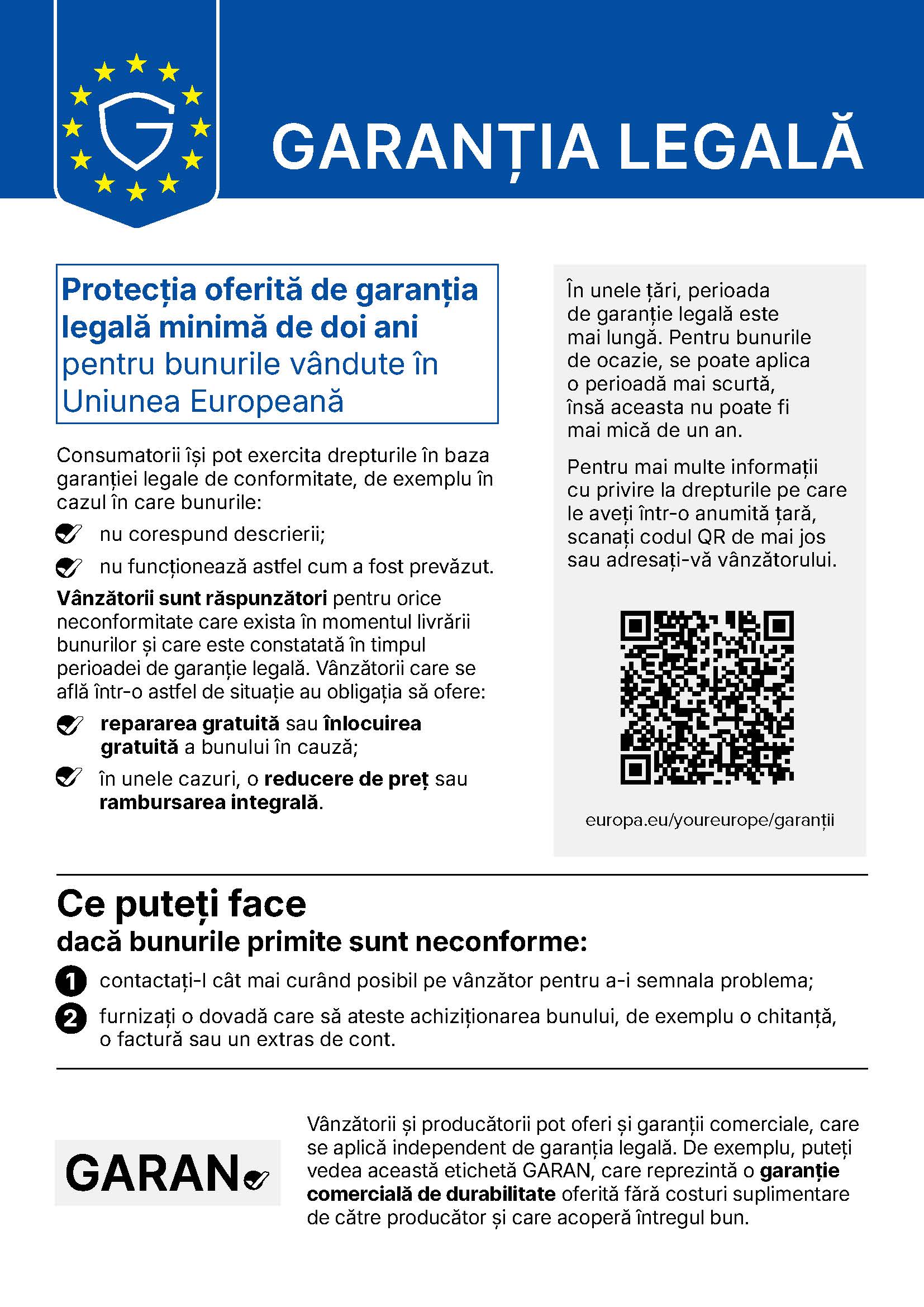 Garantie 2 ani